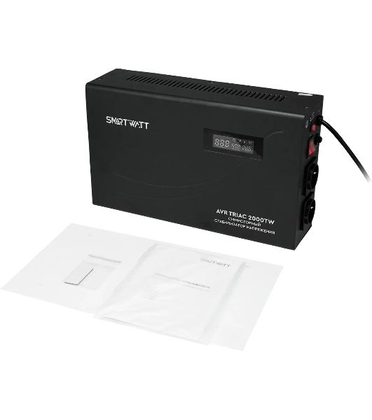 Стабилизатор напряжения Smartwatt AVR Triac 2000TW 2000ВА черный