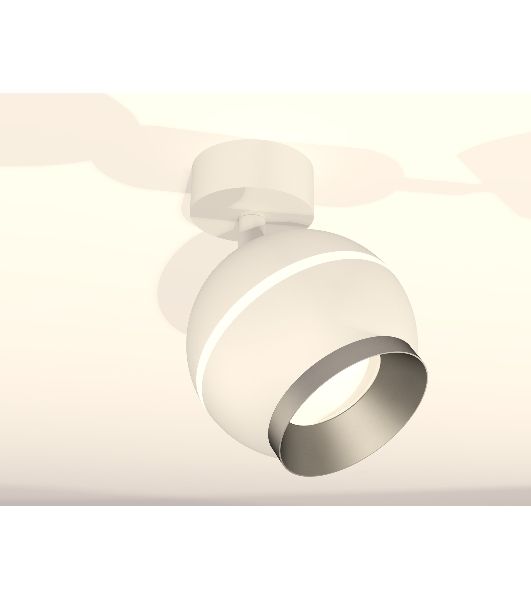 Комплект поворотного светильника Ambrella light XM1101003 SWH/MCH белый песок/хром матовый MR16 GU5.3 LED 3W 4200K (A2202, C1101, N7033)