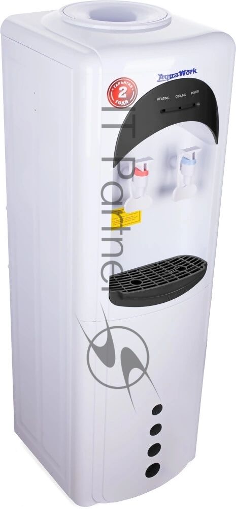 Кулер для воды Aqua Work 17-LDR, верхняя загрузка, нагрев 90 °С, охлаждение 12 °С, белый/черный