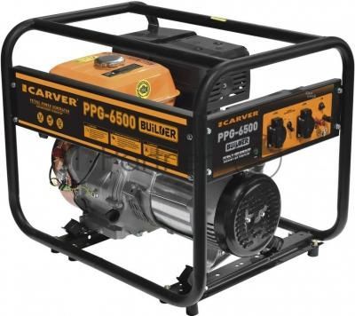 Электрогенератор бензиновый Carver PPG-6500 Builder, 5.5 кВт, 96 дБ, 67,5 кг