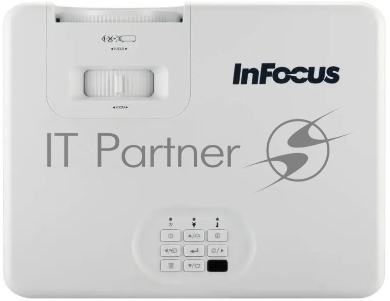Лазерный проектор InFocus [IN1008SL] DLP, FullHD, 4500 lm, 3 500 000:1, 1.481.62:1, HDMI x2 (1.4, 2.0), VGA in/out x1, RS232 x1, Audio out, USB-A x1 (питание), 1х15w, 2,9 кг, белый