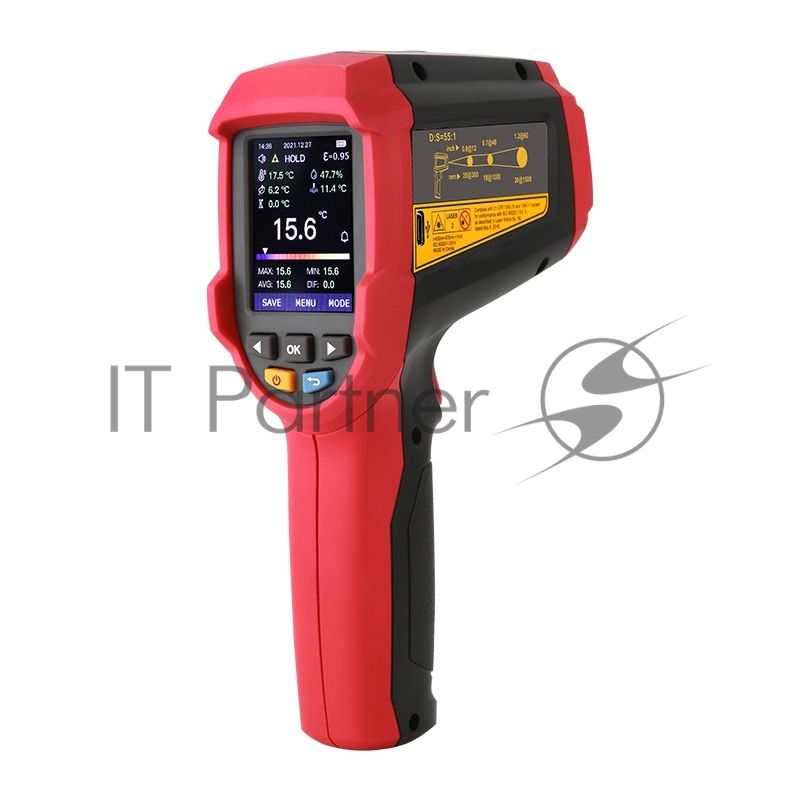 Инфракрасный термометр UT305A+, -32C ~ 1850C, USB