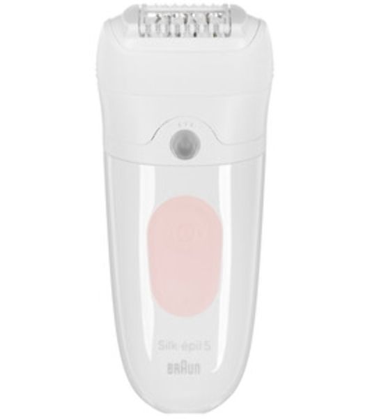 Эпилятор Braun SE5-050 скор.:2 насад.:4 от электр.сети от аккум. белый/розовый