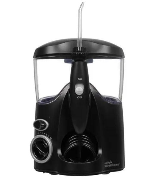 Ирригатор Waterpik WF-112EU черный, от сети, 600 мл, 10 режимов