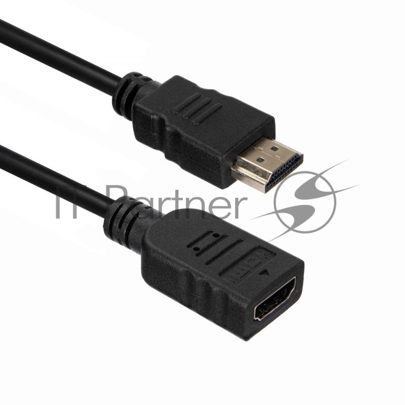 Кабель ACD-DHHF1-30B HDMI 1.4, Golden Plated,19m/19f, HDMI extension, черный, 3м