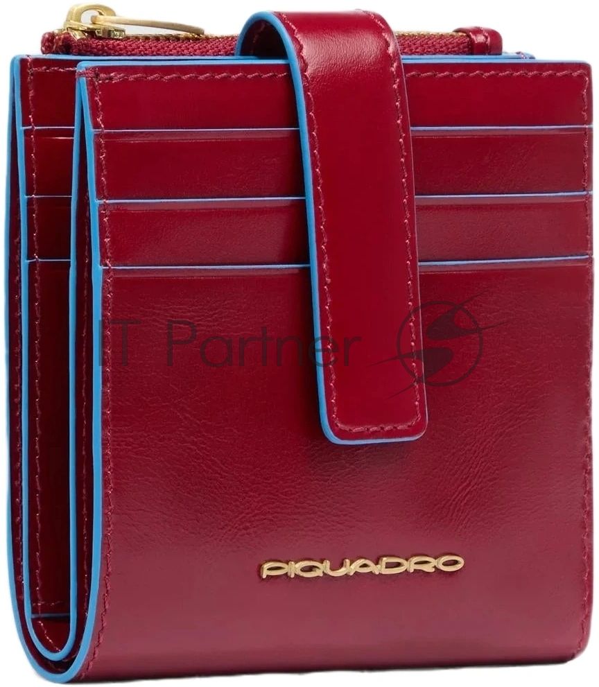 Картхолдер Piquadro Blue Square PP6843B2R/R красный, натуральная кожа