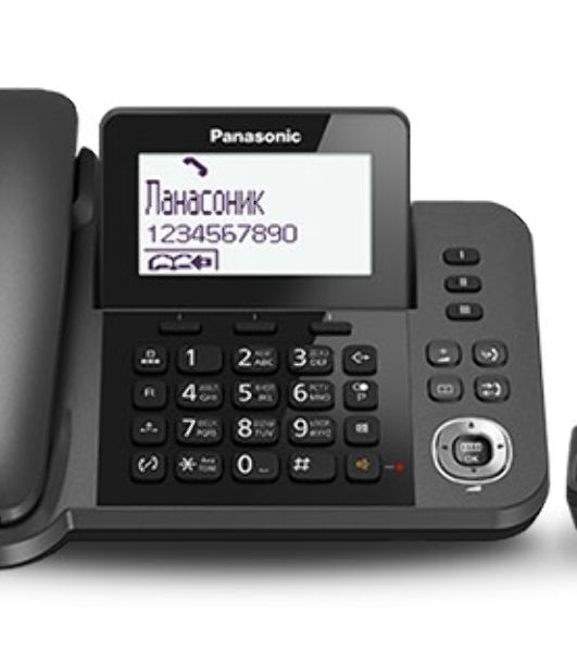 Телефон беспроводной (DECT) Panasonic KX-TGF310RUM, серый металлик