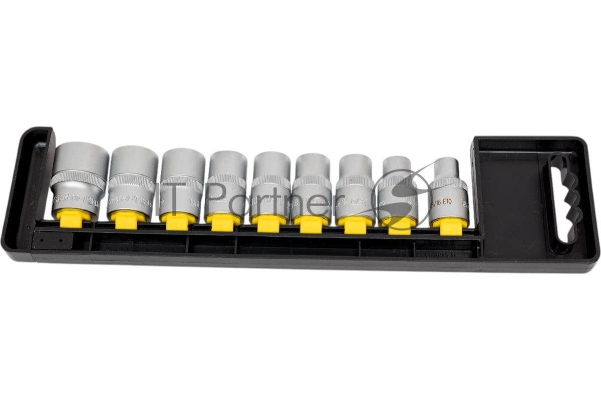 Набор головок BERGER BG2039 торцевых 1/2'' spline 9 предметов