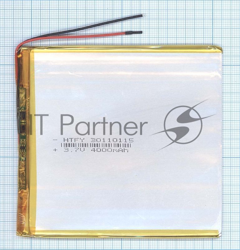 Аккумулятор Li-Pol (батарея) 3x110x115 мм 2pin 3.7V/4000mAh