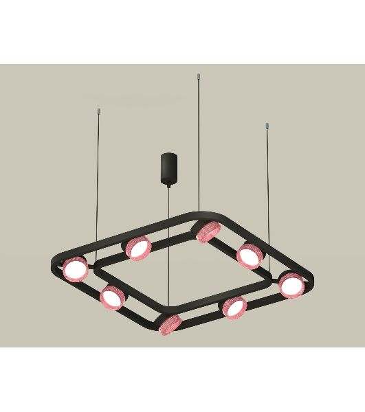 Светильник Ambrella light XB9182201/8 SBK/PI черный песок/розовый GX53 (C9182, N8486)