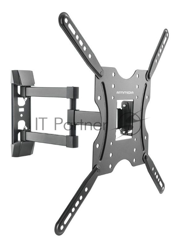Кронштейн для телевизора Arm media LCD-404 new черный, 26"-55", max 30 кг, VESA 400x400 мм