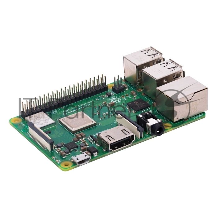 Мини ПК Raspberry Pi 3 Model B+ (RA433, E14 Version) Retail, 1Gb RAM, Cortex-A53 (ARMv8) 64-bit SoC @ 1.4GHz Broadcom BCM2837B0 CPU, WiFi, Bluetooth, 40-pin extended GPIO, 4x USB 2.0, HDMI, CSI camera port, DSI displ.port, MicroSD port (137-3331), (БП и к