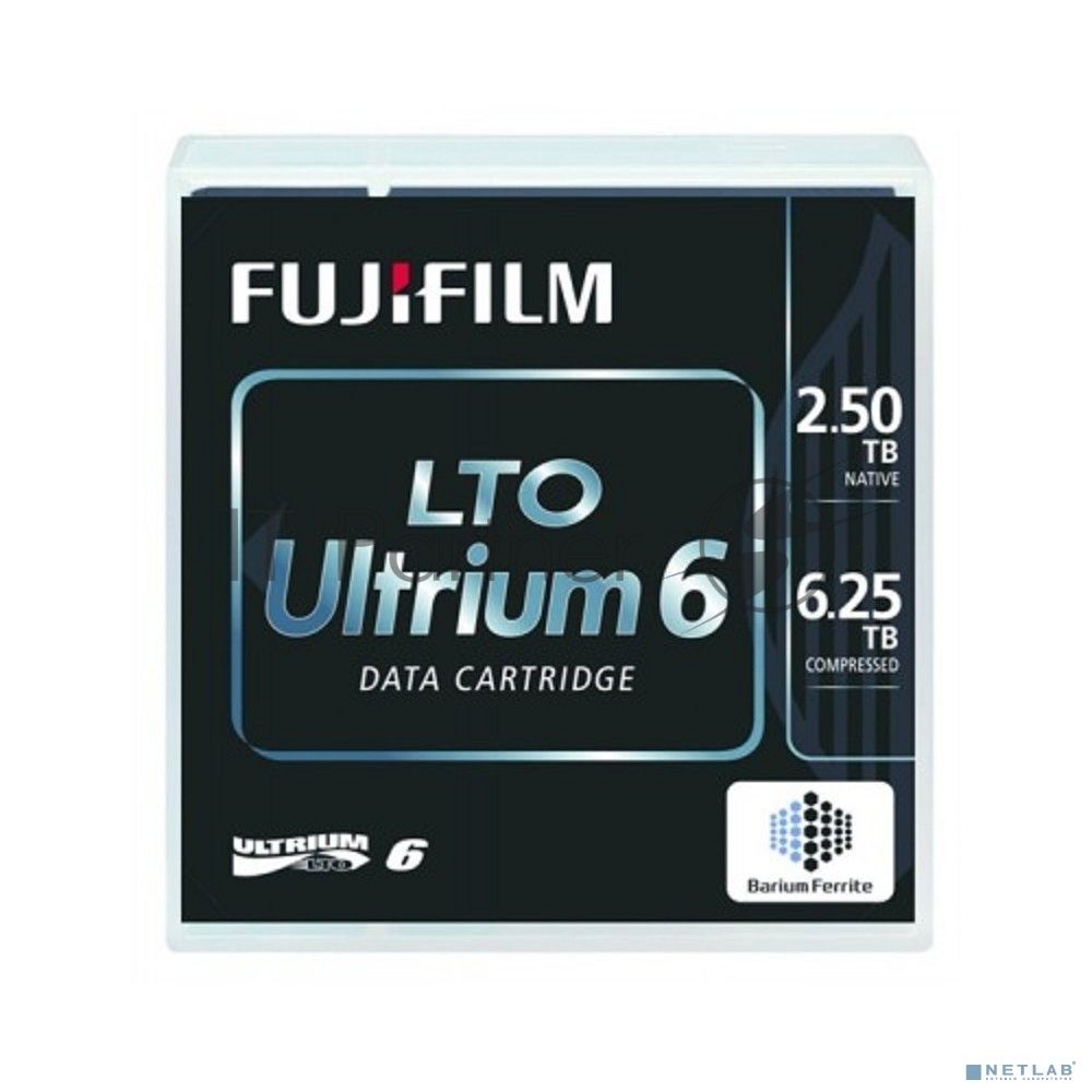 Ленточный накопитель Fujifilm LTO-6 RW 6,25Tb (2,5Tb native) Tape [16310732] аналог 00V7590 / C7976A