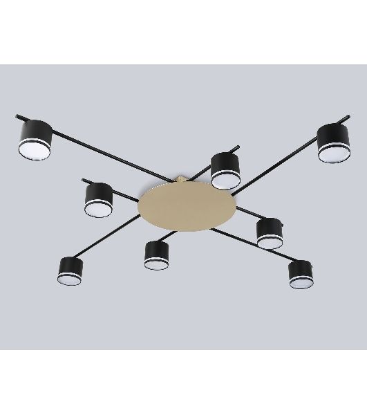 Потолочный светильник Ambrella light FL51760/8 BK/GD черный/золото GX53/8 max 12W 870*870*95