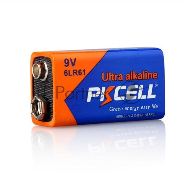 Щелочной/алкалиновый элемент питания PKCELL 6LR61-1B тип - 9V(Крона) 1 шт в блистере