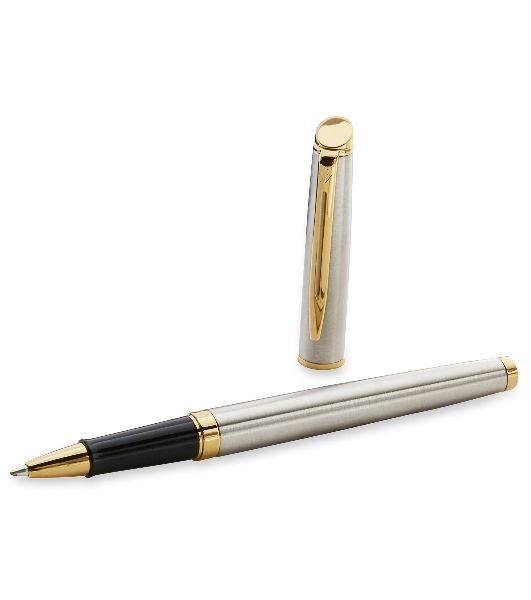 Ручка роллер Waterman Hemisphere (CWS0920350) Steel GT F черн. черн. подар.кор.