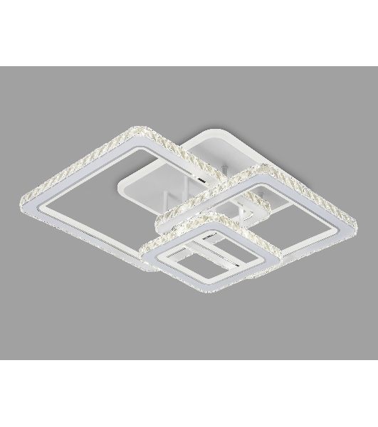 Управляемый светодиодный светильник Ambrella light FA1732/3 WH/CH белый/хром 145W 3000K/4200K/6400K 670*510*150 (ПДУ РАДИО 2.4G)