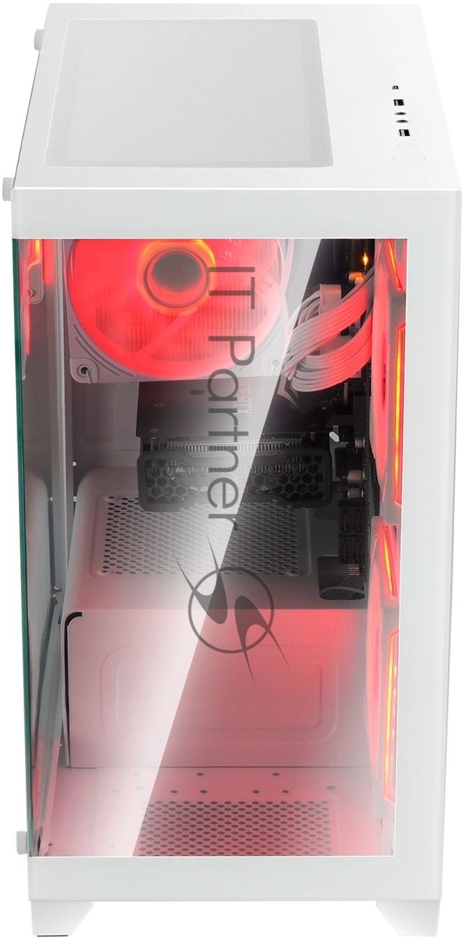 Компьютерный корпус Bloody BD-CC103 белый без БП mATX 7x120мм 1xUSB 2.0 1xUSB 3.0 audio bott PSU