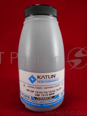 Тонер HP CP 1210/15/1510/18/25/CM 1312 MFP черный, химический (фл.55г.) Katun фас. Россия