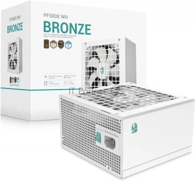 Блок питания Deepcool ATX 500W GamerStorm PF500X WH 80+ bronze (20+4pin) APFC 120mm fan 6xSATA RTL