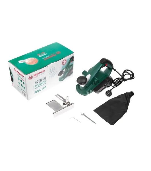 Рубанок Haммer Flex RNK600 12598 147-004 Рубанок 600Вт 17000об/мин нож 82мм срез 1-2мм