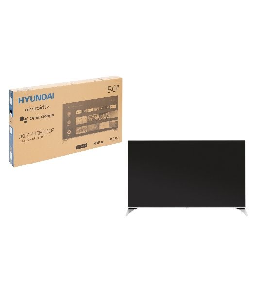 Телевизор Hyundai 55" H-LED55QBU7500 черный QLED UHD 60Hz Smart TV