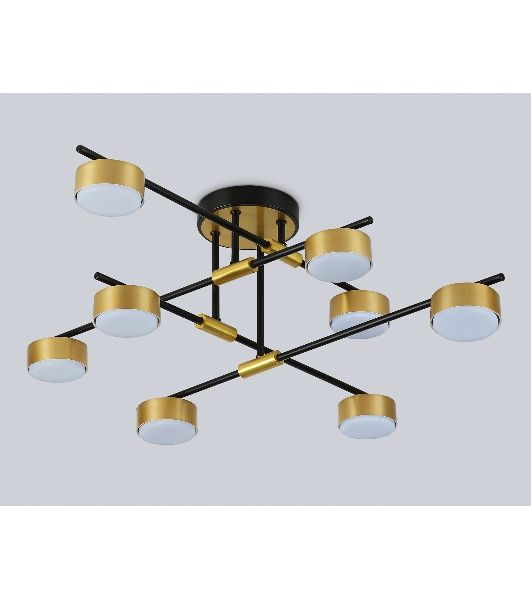 Потолочный светильник Ambrella light FL51752/8 BK/GD черный/золото GX53/8 max 12W 720*720*245