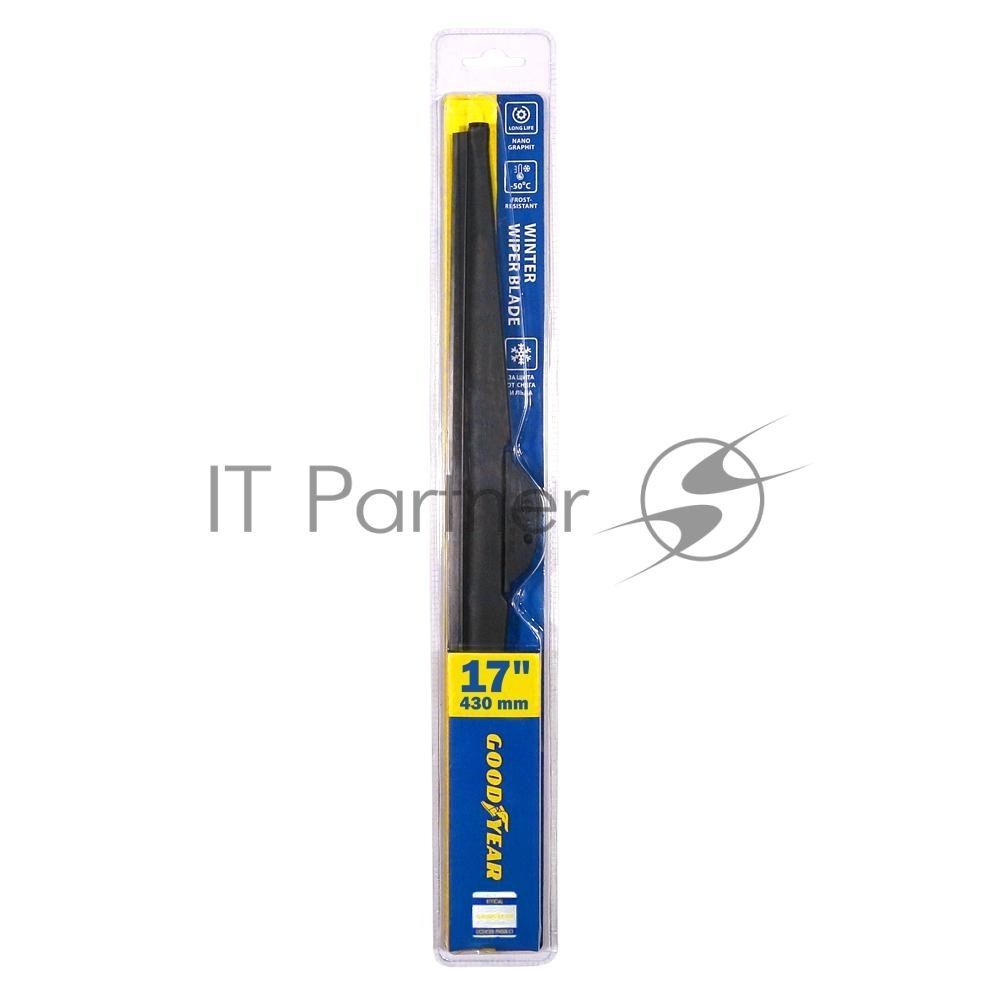 Щетка стеклоочистителя бескаркасная GOODYEAR GY004017 зимняя winter 17'' 43см 4переходника