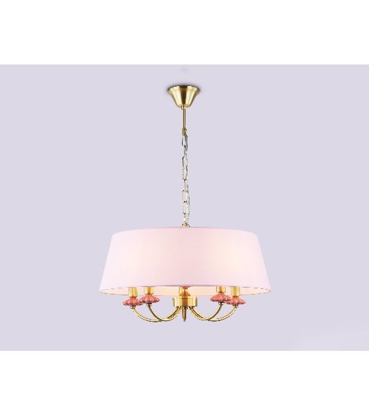 Люстра Ambrella light LH75021/5 GD/PI золото/розовый E14/5 max 40W D550*730