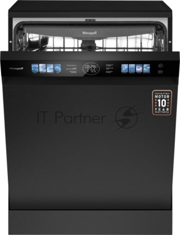 Посудомоечная машина Weissgauff DW 996 Touch Inverter Dual Fan Dry, черный, 60 см, 15 компл., 47 дБ, класс A+++
