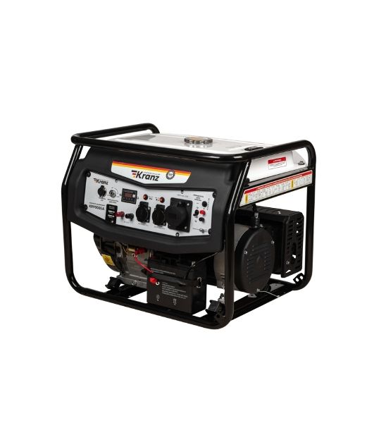 Генератор бензиновый Kranz KR8000EA, 8кВт, 25л, коннектор автоматики, электростартер