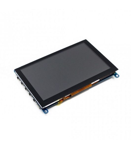Емкостной сенсорный дисплей без корпуса ACD18-RA417 Waveshare 5", 800x480 TFT матрица, вход HDMI, питание по USB, для Raspberry Pi 3 (WS14300)