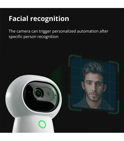 Камера AQARA Camera Hub G3/Камера+ управления/Управление жестами/Камера 360/2K 2304х1296p/Протокол связи:Zigbee/WiFi/Питание:USB-C/белый CH-H03