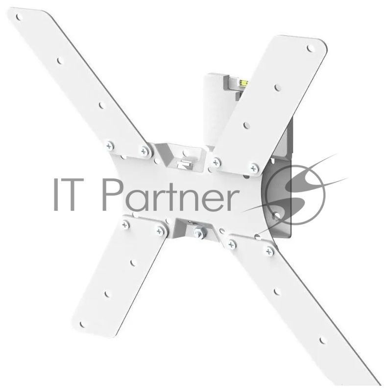 Кронштейн Holder LCDS-5519-W белый "32”-55” (81-140 см), Нагрузка 45 кг, Угол наклона – 20°+20°, Угол поворота - 60°, Расстояние от стены 120 мм