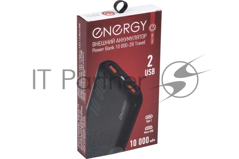 Портативный аккумулятор ENERGY Power Bank 10 000-2B Travel (107845)