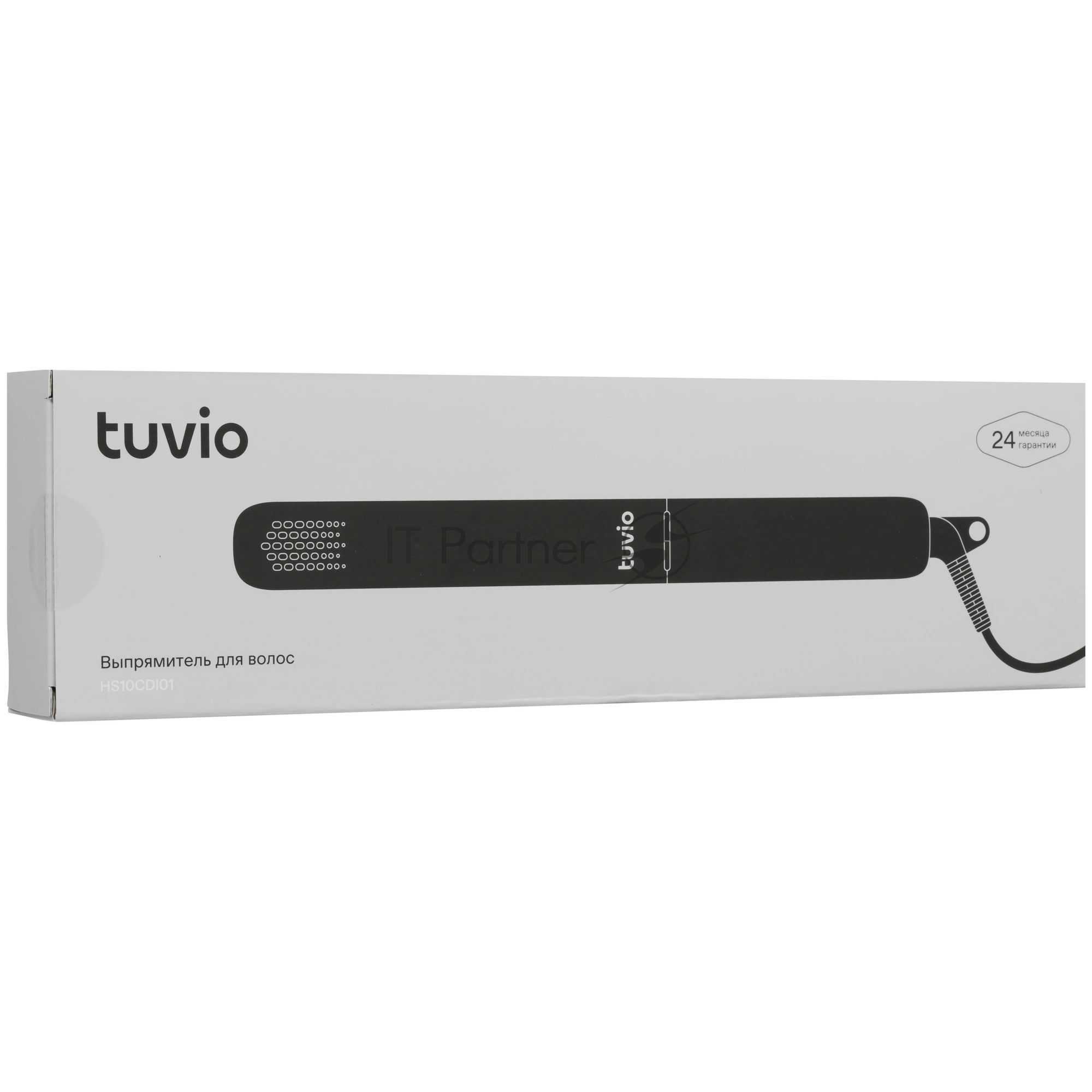 Выпрямитель для волос Tuvio HS10CDI01 черный, с дисплеем