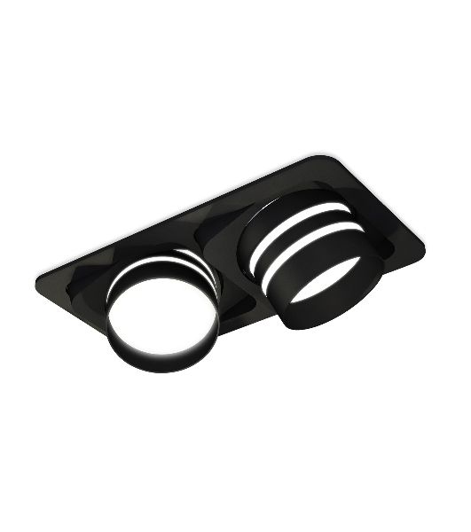 Комплект встраиваемого светильника Ambrella light XC7664082 SBK/FR черный песок/белый матовый MR16 GU5.3 (C7664, N7142)