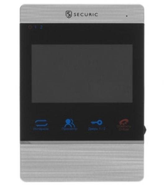 Цветной монитор видеодомофона SECURIC AC-332 4,3" AHD в комплекте с вызывной видеопанелью с кнопкой