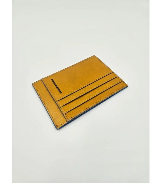 Картхолдер Piquadro Blue Square PP2762B2R/G шафрановый, натуральная кожа