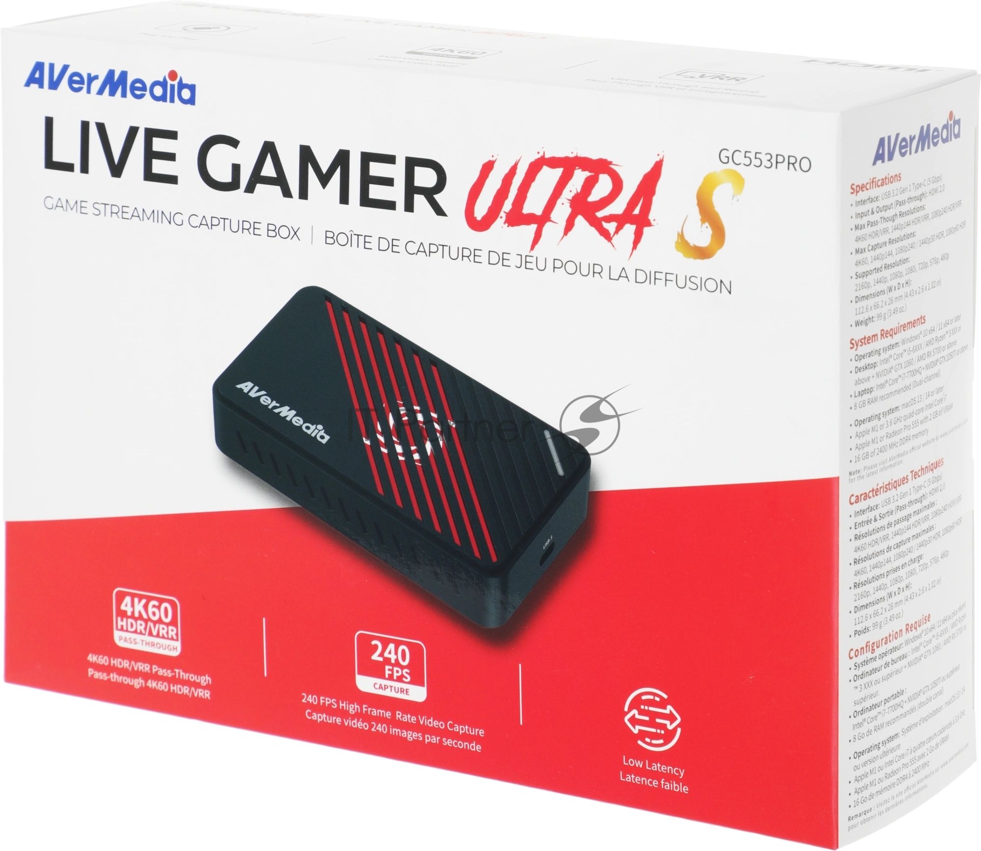 Карта видеозахвата Avermedia Live Gamer Ultra S GC553PRO внешний USB 3.0