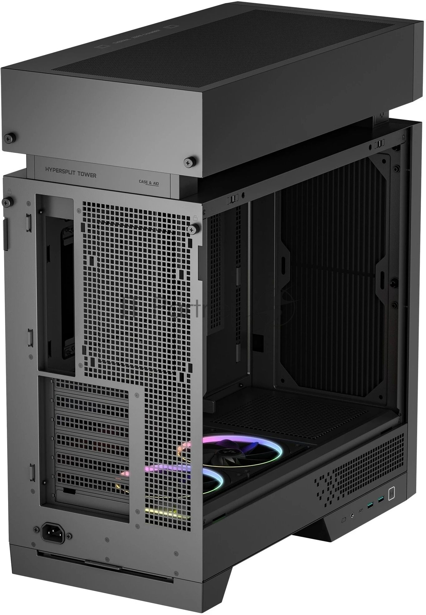 Корпус DeepCool CL660, Midi-Tower, чёрный, 2 x 120 мм
