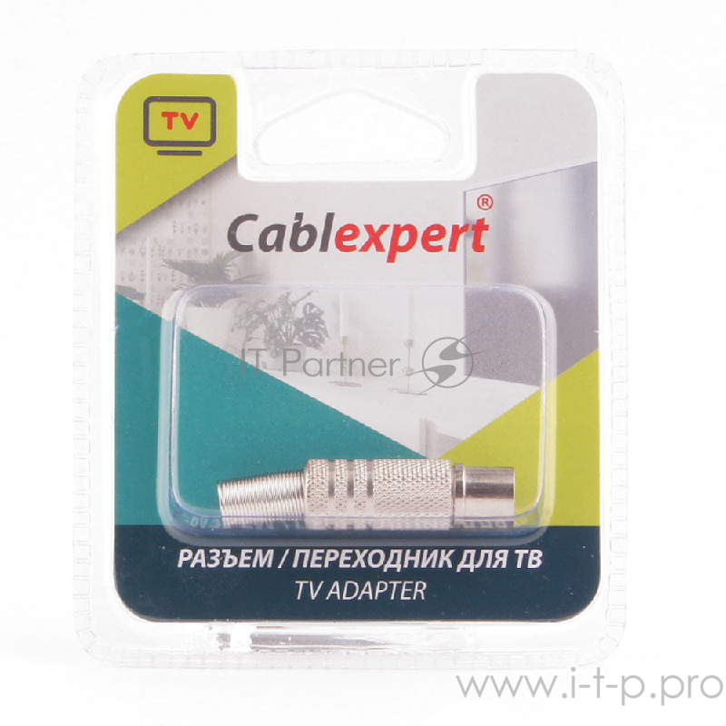 Разъем Cablexpert TVPL-01, TV (папа), блистер