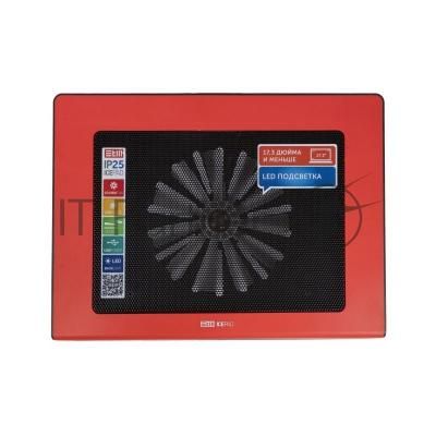 Подставка для ноутбука STM IP25 Red STM Laptop Cooling IP25 Red (17,3"", 1x(150x150),   plastic+metal mesh)