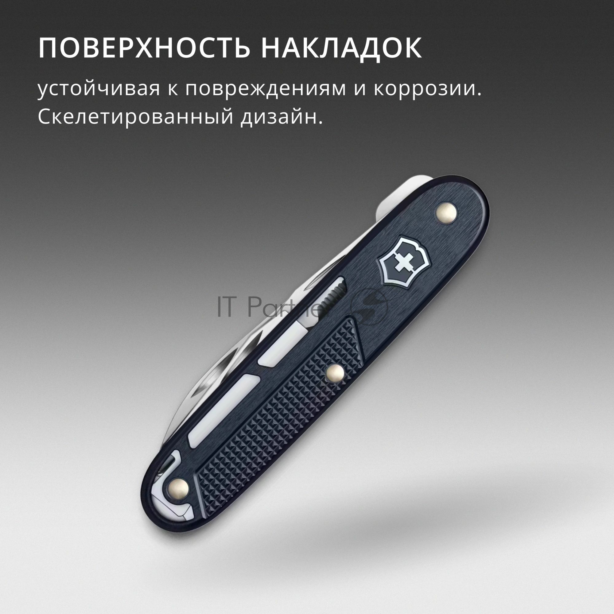 Нож перочинный Victorinox Synergy Alox (0.8216.22) 93мм 9функц. синий