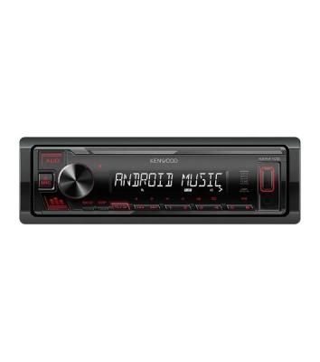 Автомагнитола Kenwood KMM-105, 1 DIN, USB Type-A, AUX, съёмная панель
