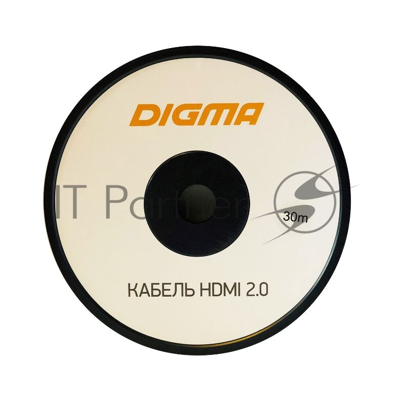 Кабель аудио-видео Digma HDMI 2.0 AOC HDMI (m)/HDMI (m) 30м. позолоченные контакты черный
