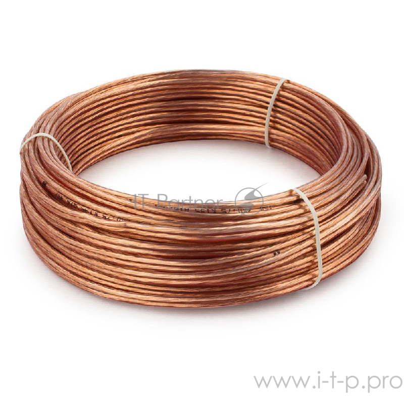 Акустический кабель Cablexpert CC-TC2x0,75-20M, прозрачный, 20 м, бухта