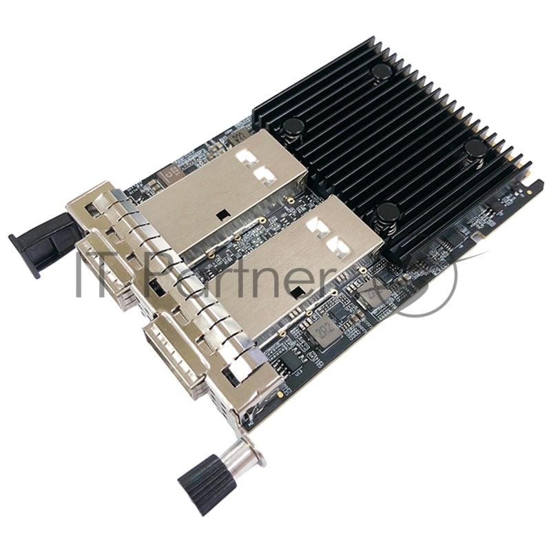 Сетевая карта SUNRICH TECHNOLOGY N-1170 2-Port 100G QSFP56 NIC Ethernet Fiber Adapter for OCP 3.0, chipset BCM57508