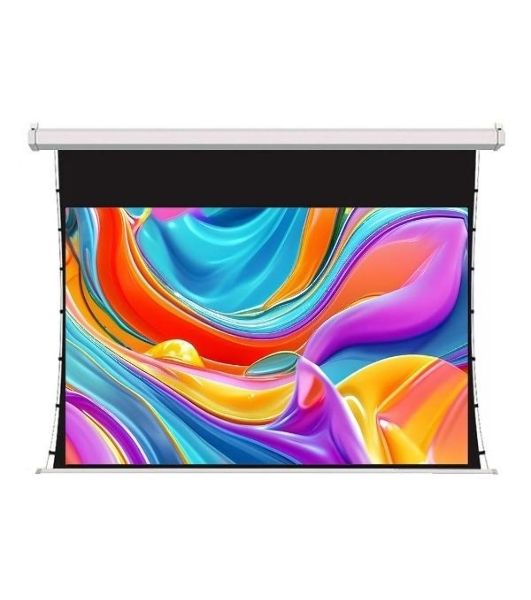 Экран для проектора S'OK SCPSMT-221x125FG-ED30 100 " 16:9 настенно-потолочный, моторизованный с боковым натяжением, белый, ED30 см