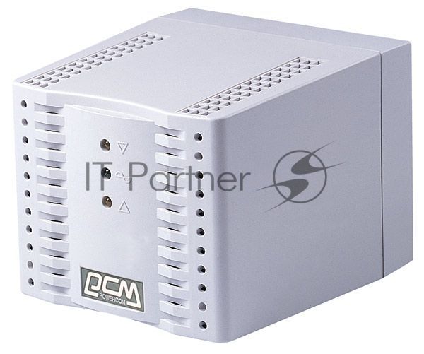 Стабилизатор напряжения Powercom Voltage Regulator, 3000VA, White, Schuko